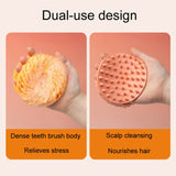 Double-Sided Silicone Cleaning Bath Brush Multifunctional Massage Shower Brush