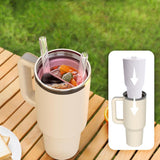 For Stanley Cup 2-divided Silicone Liner Compartment Cup, 40oz