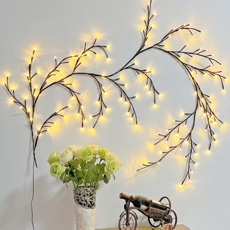 2.3m 144 LEDs Branch Rattan String Lights Wedding Home Decor Garland Lamps, USB Always-on