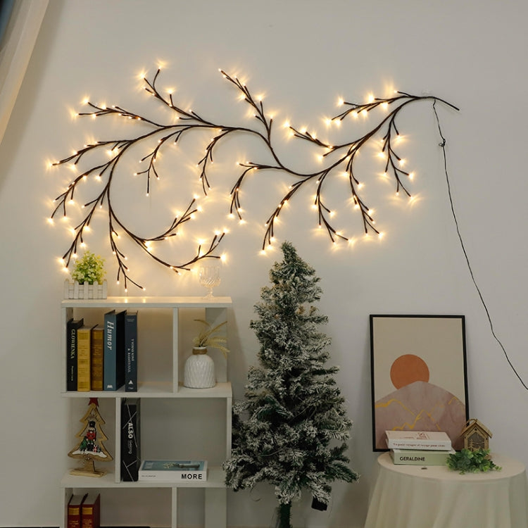 2.3m 144 LEDs Branch Rattan String Lights Wedding Home Decor Garland Lamps, USB Always-on