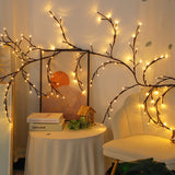 2.3m 144 LEDs Branch Rattan String Lights Wedding Home Decor Garland Lamps, USB Always-on