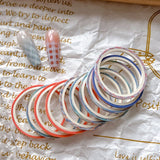 10 Rolls Nail Art Grid Line Paper Tape Stickers 2mm Fine Tape Grid DIY Manicure Pattern Tool