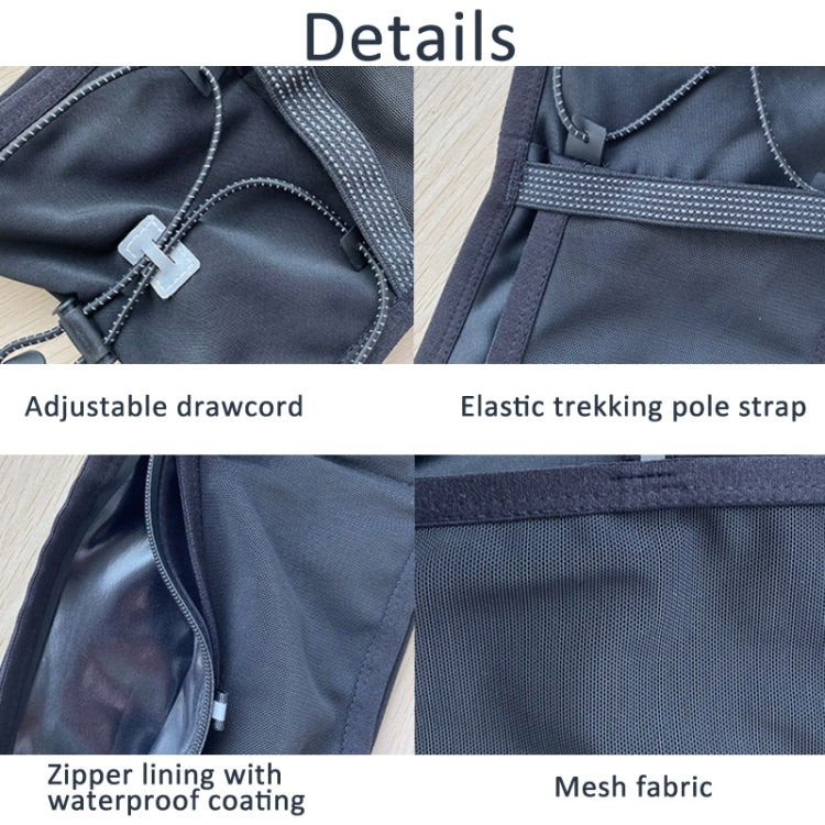 Running Sports Waist Bag Ultra-thin Breathable Belt With Trekking Pole Fixing Strap, XS/S/M, L/XL/XXL