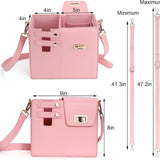 Women PU Leather Shoulder Bag Beverage Bottle Water Cup Bag For Stanley / Owala / Gatorade / Hydro Flask and Most Other Bottles