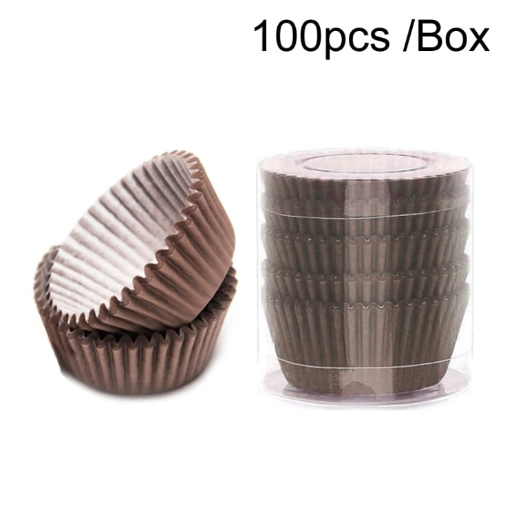 100pcs /Box Baking Utensils Cake Paper Cups Muffins Paper Cupcake Wrappers Oil-proof Chocolate Cake Tray