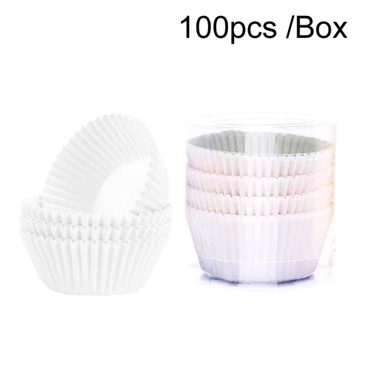 100pcs /Box Baking Utensils Cake Paper Cups Muffins Paper Cupcake Wrappers Oil-proof Chocolate Cake Tray