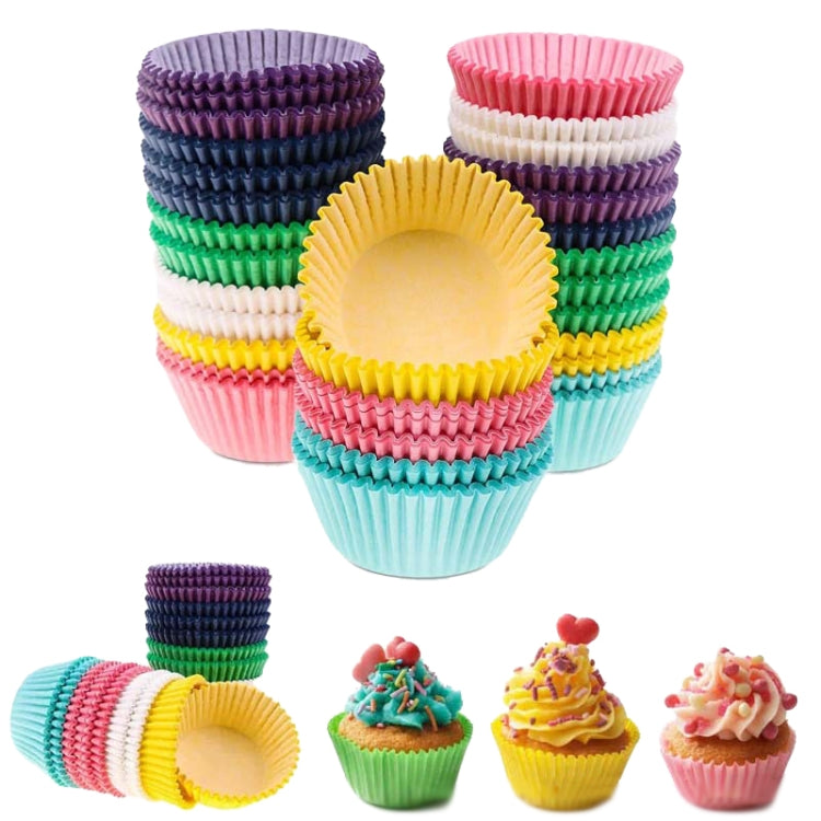 100pcs /Box Baking Utensils Cake Paper Cups Muffins Paper Cupcake Wrappers Oil-proof Chocolate Cake Tray