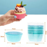 100pcs /Box Baking Utensils Cake Paper Cups Muffins Paper Cupcake Wrappers Oil-proof Chocolate Cake Tray