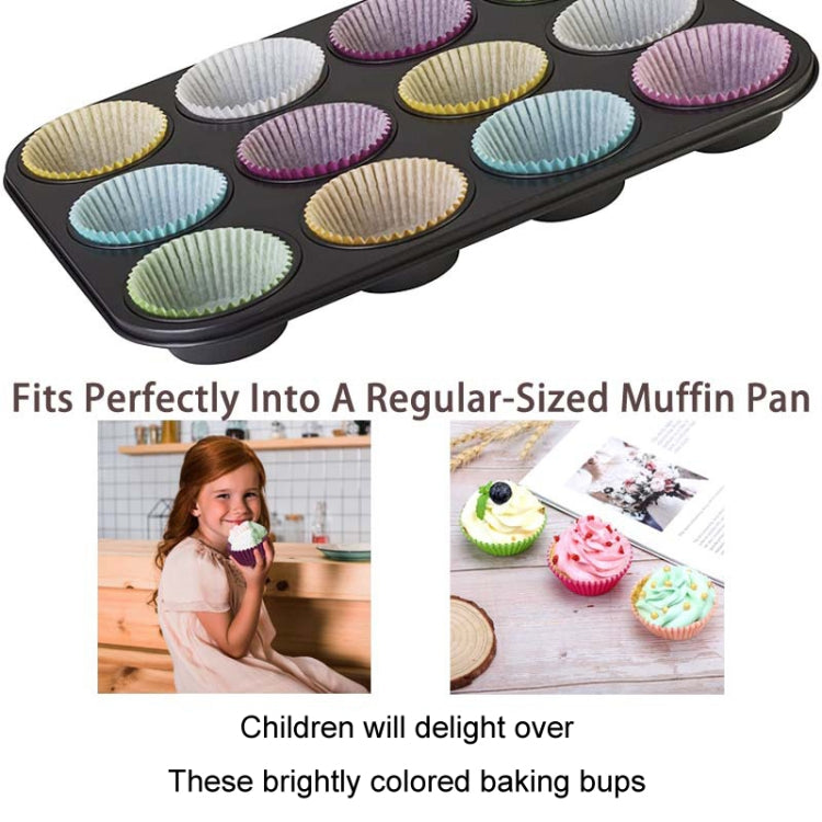 100pcs /Box Baking Utensils Cake Paper Cups Muffins Paper Cupcake Wrappers Oil-proof Chocolate Cake Tray