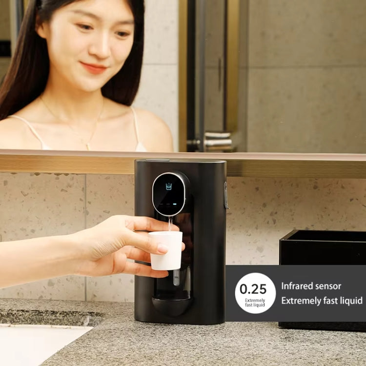 540ml Automatic Mouthwash Dispenser 3 Levels Quantitative with 2 Magnetic Cups, S7 White, S7 Black