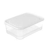 Refrigerator Storage Box Large Capacity Transparent Fresh Food Organiser, 2000ml Square