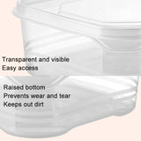 Refrigerator Storage Box Large Capacity Transparent Fresh Food Organiser, 2000ml Square