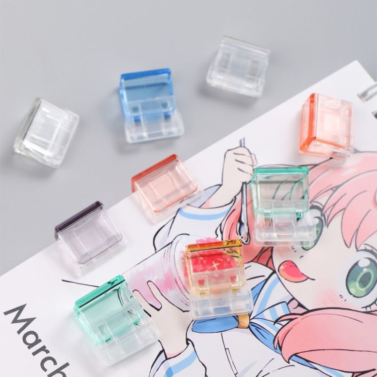 30pcs Anti-Roll Retainer Push-Pull Clip A4 Paper Loose-leaf Clip, 30pcs Push-Pull Clip