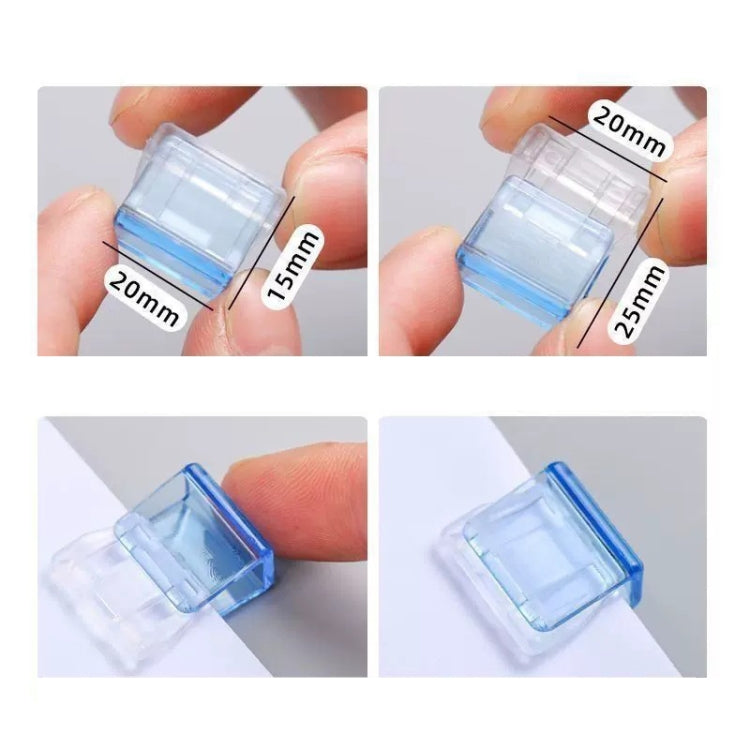 30pcs Anti-Roll Retainer Push-Pull Clip A4 Paper Loose-leaf Clip, 30pcs Push-Pull Clip