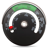 Magnetic Fireplace Thermometer Temperature Monitor, Black