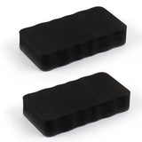 2pcs /Pack Magnetic EVA Felt Cloth Whiteboard Eraser Rectangular Wave Edge Blackboard Eraser 10.2x5.5x2cm