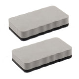 2pcs /Pack Magnetic EVA Felt Cloth Whiteboard Eraser Rectangular Wave Edge Blackboard Eraser 10.2x5.5x2cm