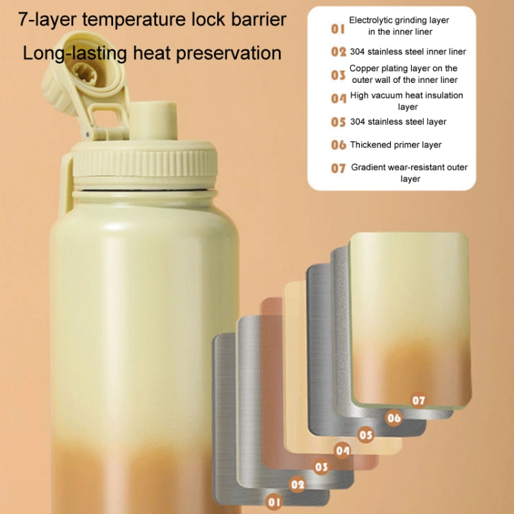 304 Stainless Steel Insulated Cup Large Capacity Thermos Bottle Vacuum Outdoor Portable Sports Kettle, Aguaflask 1000ml