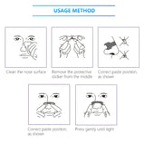 30pcs /Pack Transparent Nasal Strips To Improve Sleep, Reduce Snoring 66x19mm