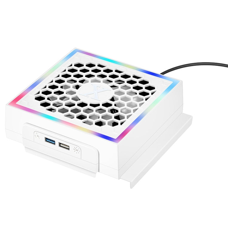 For XBOX Series S Console Side-mounted Cooling Fan RGB Color Light Radiator, For XBOX Series S