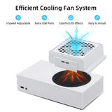 For XBOX Series S Console Side-mounted Cooling Fan RGB Color Light Radiator, For XBOX Series S
