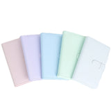108-Piece Multifunctional 3 Inch Photo Ticket Credit Card Storage Book, Mint Green, Iris Purple, Light Cherry Pink, Hydrangea Blue, Jasmine White, Black Lychee Pattern, Brown Lychee Pattern