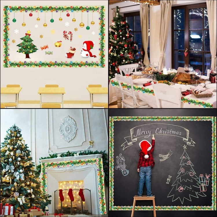Christmas Room Decoration Blackboard Bulletin Board Frame Stickers