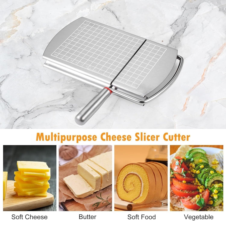 Stainless Steel Scale Cheese Slicer Kitchen Tools Bread Divider