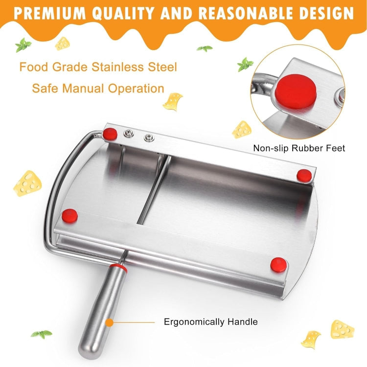Stainless Steel Scale Cheese Slicer Kitchen Tools Bread Divider