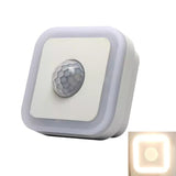 Home LED Human Auto Sensor Night Light Plug-In Wiring-Free Staircase Corridor Aisle Light, US Plug, 3W