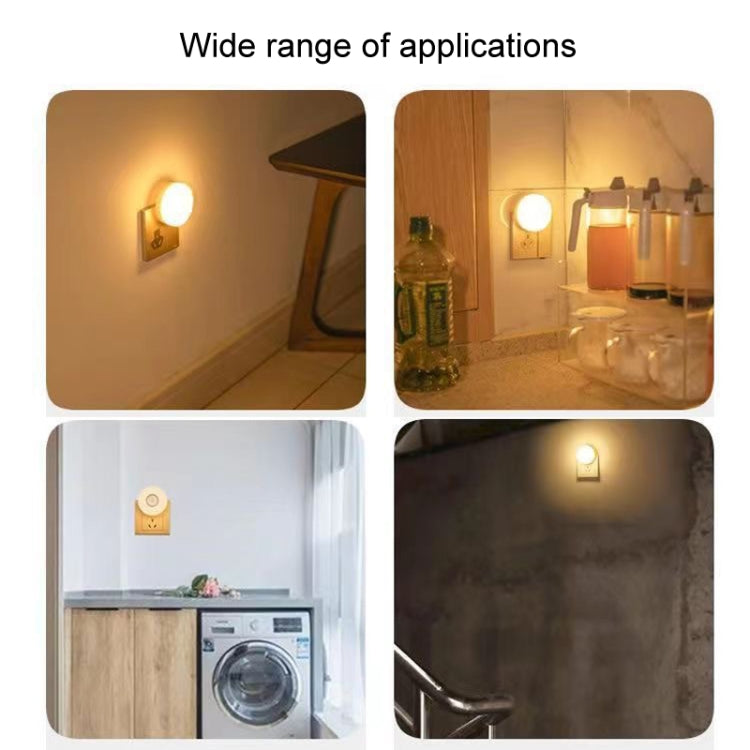 Home LED Human Auto Sensor Night Light Plug-In Wiring-Free Staircase Corridor Aisle Light, US Plug, 3W