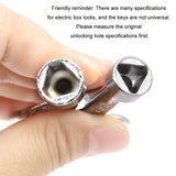 5pcs Water Valve Chassis Triangular Key Wrench, Large, Small