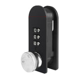 Home Drawer Locker Mechanical Dial And Quarter Turn Combination Lock, Left Turn, Right Turn