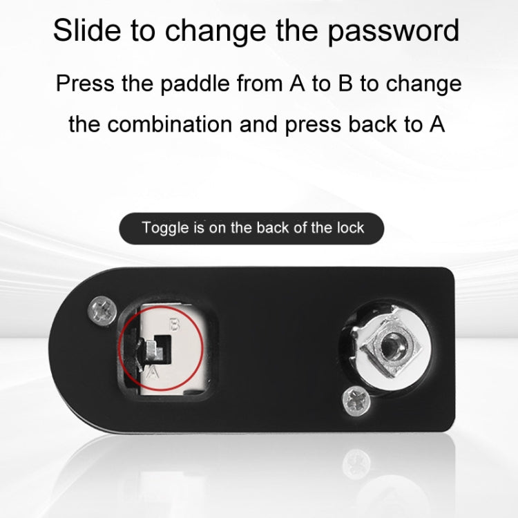 Home Drawer Locker Mechanical Dial And Quarter Turn Combination Lock, Left Turn, Right Turn