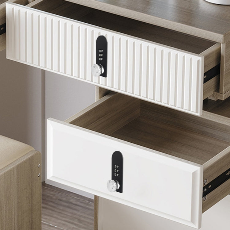 Home Drawer Locker Mechanical Dial And Quarter Turn Combination Lock, Left Turn, Right Turn