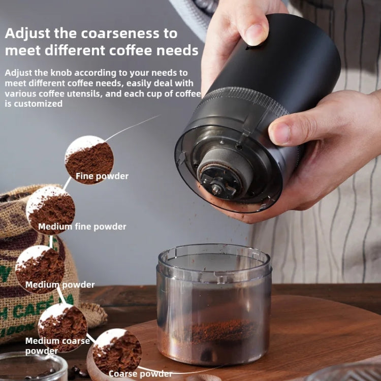 USB Rechargeable Adjustable Coarse and Fine Household Portable Electric Coffee Bean Grinder