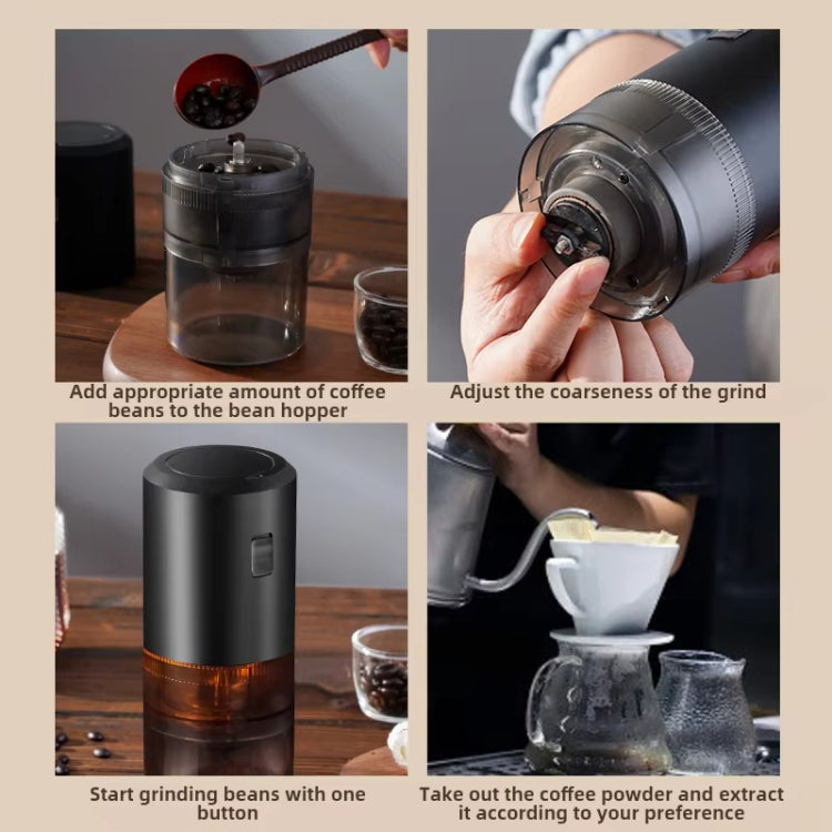 USB Rechargeable Adjustable Coarse and Fine Household Portable Electric Coffee Bean Grinder