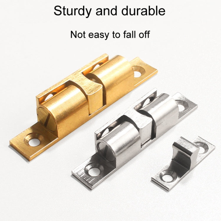 2pcs Cabinet Magnetic Spring Buckle Ball Door Sucker, Small Gold, Medium Gold, Large Gold, Extra Large Gold, Small Silver, Medium Silver, Large Silver, Extra Large Silver