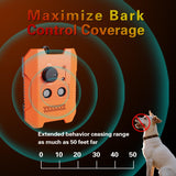 Ultrasonic Bark Stopper Anti-barking Dog Training Device With 3 Modes, D3