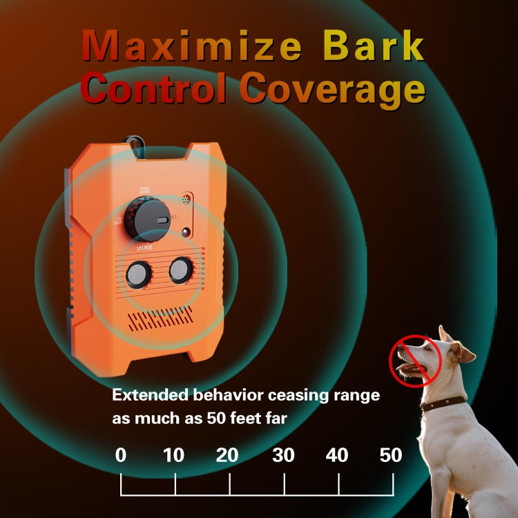 Ultrasonic Bark Stopper Anti-barking Dog Training Device With 3 Modes, D3