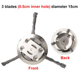 Steel Wire Weeding Wheel Twisted Wire Weeding Disc Mower Blade Accessories, 3-heads, 6-heads