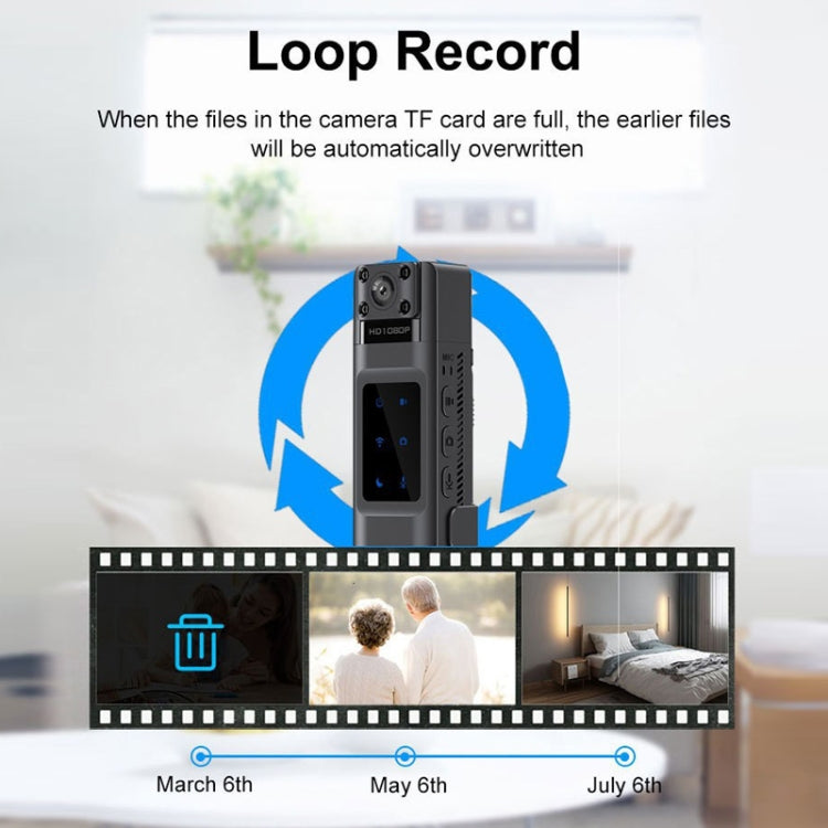 WIFI HD Night Vision Chest-Worn Work Recorder Cycling Camera, L13, L13+16G TF Card, L13+32G TF Card, L13+64G TF Card, L13+128G TF Card, L13+16G TF Card+Bracket, L13+32G TF Card+Bracket, L13+64G TF Card+Bracket, L13+128G TF Card+Bracket