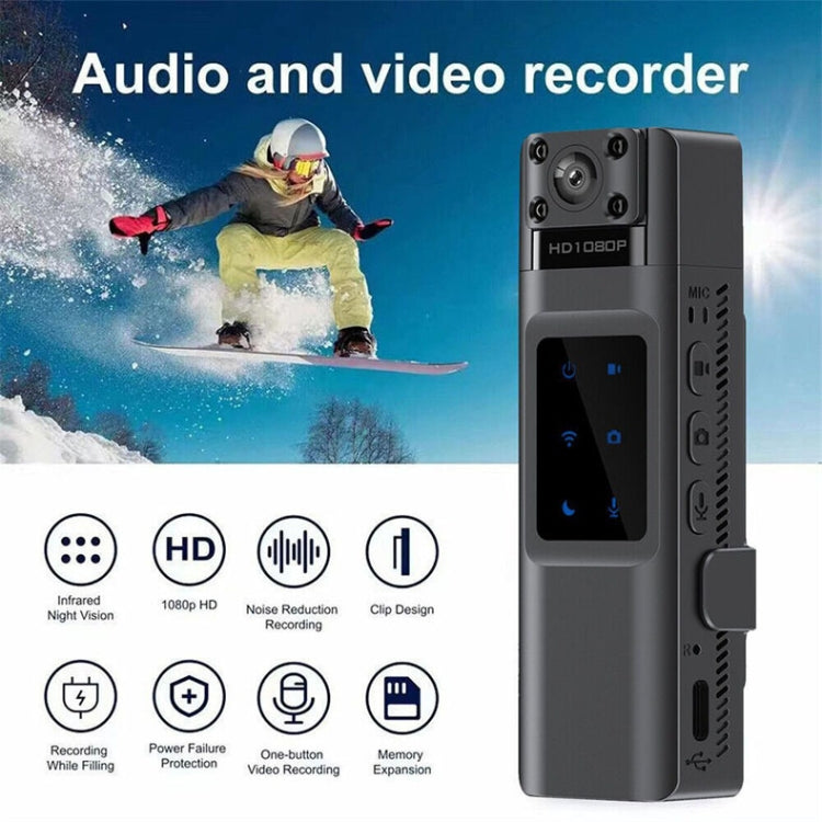 WIFI HD Night Vision Chest-Worn Work Recorder Cycling Camera, L13, L13+16G TF Card, L13+32G TF Card, L13+64G TF Card, L13+128G TF Card, L13+16G TF Card+Bracket, L13+32G TF Card+Bracket, L13+64G TF Card+Bracket, L13+128G TF Card+Bracket