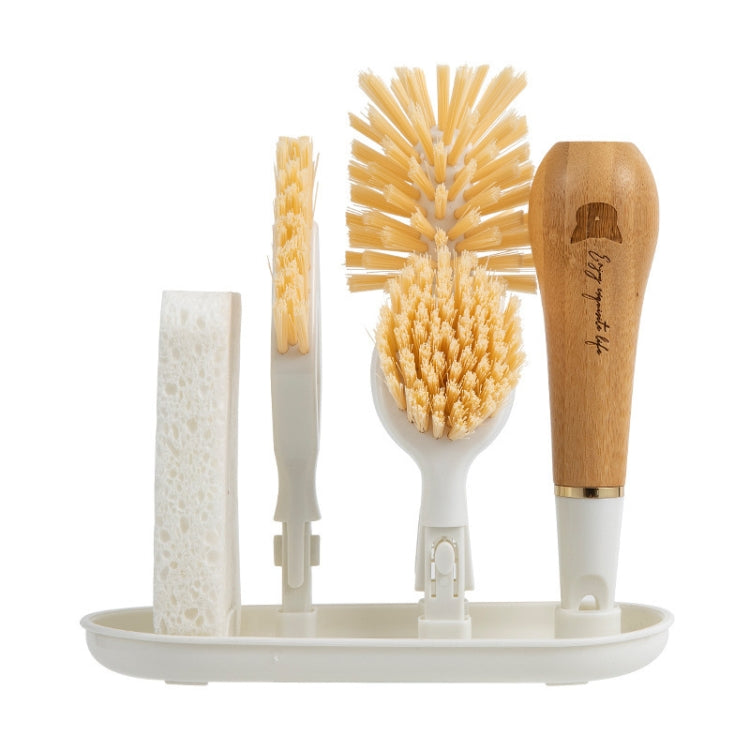 Kitchen 4 in 1 Cleaning Brush Set for Cleaning Pots / Bowls / Gaps / Cups
