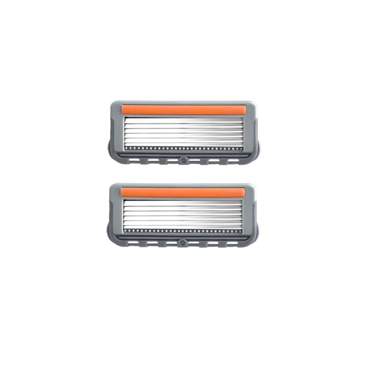 Six Blade OpenBack System Skin Razor Refills for Men, 2pcs /Pack, 4pcs /Pack