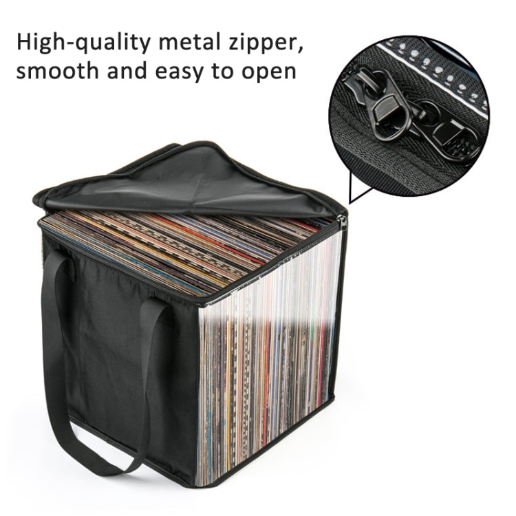 Transparent Vinyl Record Storage Bag Holds up to 50 Vinyl Albums Within 12 Inch, Vinyl Record Storage Bag