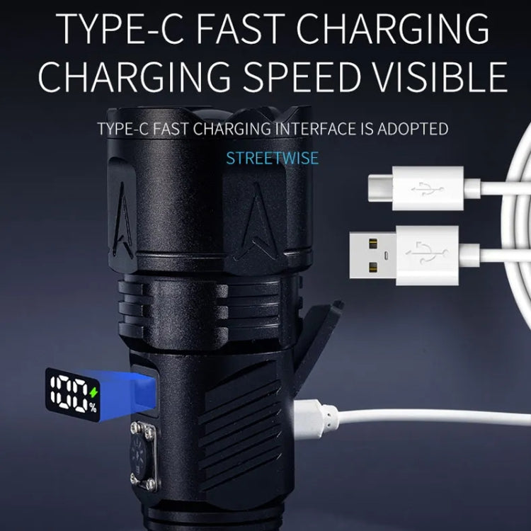 E-SMARTER A03 Laser 30W Portable LCD Display Flashlight, A03