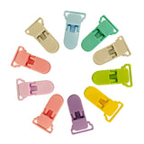 10pcs Baby Pacifier Anti-drop Chain Clips Cartoon Crocodile Clips Pacifier Clamps