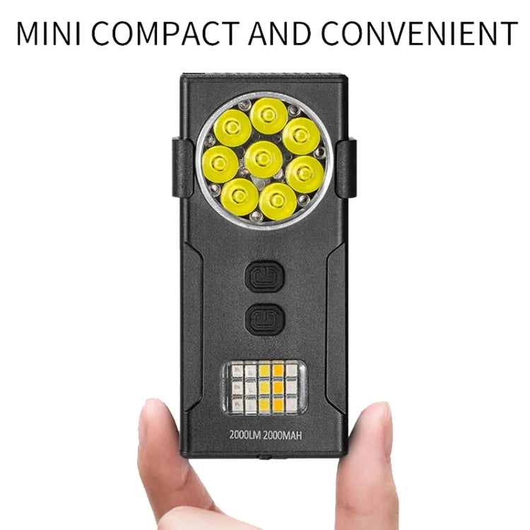 Strong Magnetic Adsorption Mini Carry-on Keychain Flat Work Light, E-SMARTER D84 4 Eyes, E-SMARTER D85 8 Eyes