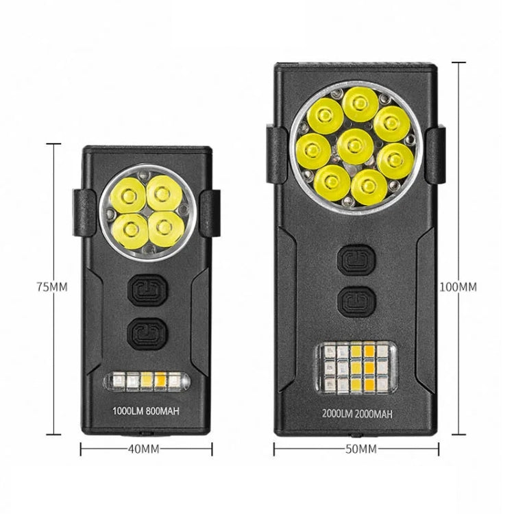 Strong Magnetic Adsorption Mini Carry-on Keychain Flat Work Light, E-SMARTER D84 4 Eyes, E-SMARTER D85 8 Eyes